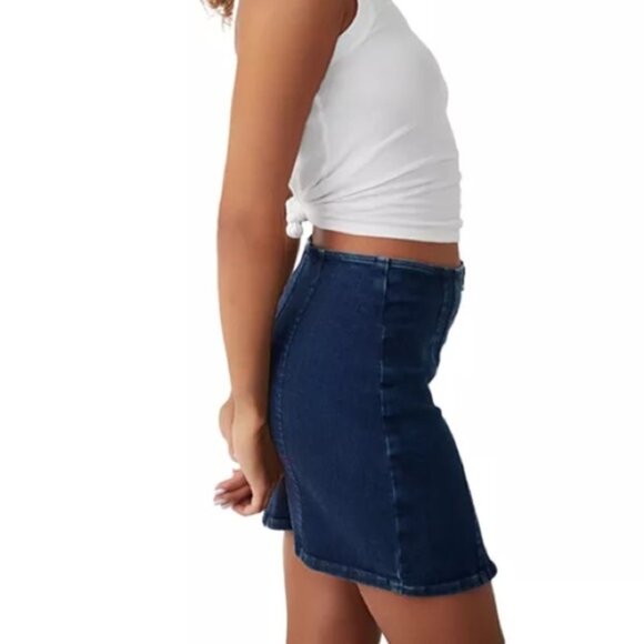 WE THE FREE Layla Denim Mini Skirt - Picture 7 of 9